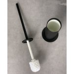  Nic Design Curva Zestaw Papiernica ścienna i szczotka WC czarny mat 008765064+008766064 WIETRZENIE MAGAZYNÓW!!