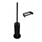  Nic Design Curva Zestaw Papiernica ścienna i szczotka WC czarny mat 008765064+008766064 WIETRZENIE MAGAZYNÓW!!