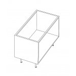 NIC Design Lama 90 Szafka pod umywalkę 90x50 cm Vaniglia 021807.056