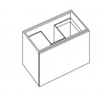 NIC Design Lama 90 Wkład do szafki pod umywalkę 88x50 cm 010808.