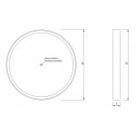 NIC Design Lustro ścienne okrągłe Ø 50 cm z podświetleniem LED Bianco 012788.001
