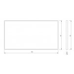 NIC Design Lustro ścienne prostokątne 70x130 cm Nero matt 012790.064