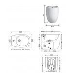 Nic Design Milk Bidet stojący biały 004280.001