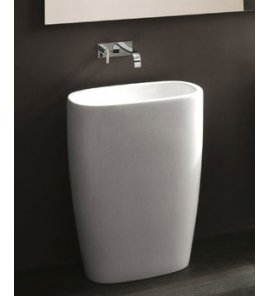 NIC Design Milk Lavabo Umywalka wolnostojąca 58x40 cm biała 001290.001