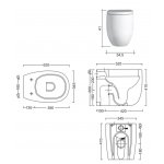 NIC Design Milk Miska WC stojąca Rimless 003279.001