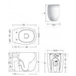 NIC Design Milk Miska WC stojąca Rimless 003716.001