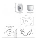 NIC Design Milk Miska WC wisząca Rimless 003482.001