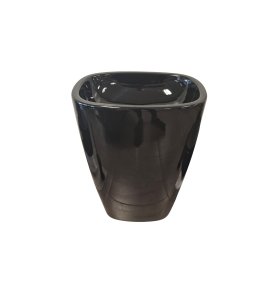      NIC Design MILK Umywalka wolnostojąca z korkiem nero glossy 001290.008 + 007403.008 WYPRZEDAŻ EKSPOZYCJI!!