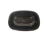      NIC Design MILK Umywalka wolnostojąca z korkiem nero glossy 001290.008 + 007403.008 WYPRZEDAŻ EKSPOZYCJI!!