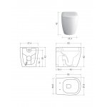NIC Design Ovvio Miska WC bezrantowa stojąca Biały 003859.001