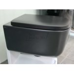   NIC Design Ovvio Miska WC wisząca Rimless z deską wolnoopadającą Antracite 003479.013+005437.013