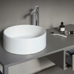 NIC Design Ovvio Umywalka nablatowa Ø36 cm Tondo Biały 001448.001