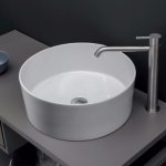 NIC Design Ovvio Umywalka nablatowa Ø36 cm Tondo Biały 001448.001