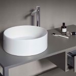 NIC Design Ovvio Umywalka nablatowa Ø45 cm Tondo Biały 001449.001