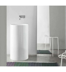 NIC Design Ovvio Umywalka wolnostojąca Ø45 cm Biały 001455.001