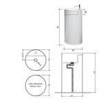 NIC Design Ovvio Umywalka wolnostojąca Ø45 cm Biały 001452.001