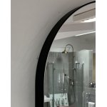 NIC Design Pastille Lustro ścienne 80x50 cm Czarny mat 012777.064