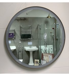 NIC Design Pastille Tondo Lustro ścienne 50 cm szczotkowany brąz 012780.065