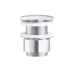 Nic Design Pin Korek do umywalki/bidetu typu klik-klak z ceramiczną pokrywą Biały/Chrom 007403.001