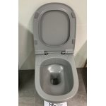 NIC Design Pin Miska WC wisząca Rimless z deską wolnoopadającą Cemento 003709.047+005712.047