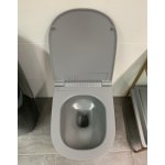 NIC Design Pin Miska WC wisząca Rimless z deską wolnoopadającą Cemento 003709.047+005712.047