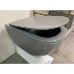   NIC Design Pin Miska WC wisząca Rimless z deską wolnoopadającą Cemento 003709.047+005712.047