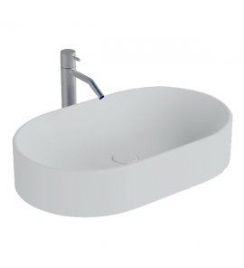 Nic Design Pin Umywalka stawiana na blat 60x37 cm Biały 001713.001