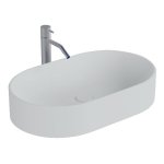 Nic Design Pin Umywalka stawiana na blat 60x37 cm Biały 001713.001