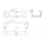 NIC Design Pool Maxi Wanna narożna lewa 90x180 cm Biały 014471.001