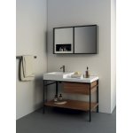 NIC Design Semplice 105 Umywalka ceramiczna z blatem po prawej 105x48 cm Biały 001382CF.001