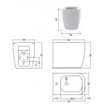 Nic Design Semplice Bidet stojący biały 004370.001