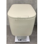  NIC Design Semplice Miska WC wisząca Rimless z deską wolnoopadającą Vaniglia 003699.056+005706.056