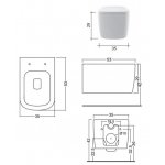 NIC Design Semplice Miska WC wisząca Rimless 003366.001