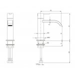 NIC Design Solo Bateria bidetowa jednootworowa Chrom NC.SO0020