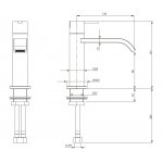 NIC Design Solo Bateria umywalkowa jednootworowa Chrom NC.SO0011
