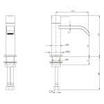 NIC Design Solo Bateria umywalkowa jednootworowa Chrom NC.SO0015