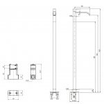 NIC Design Solo Bateria umywalkowa wolnostojąca Chrom NC.SO0014