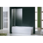 Novellini Aurora 3 Parawan nawannowy dwuczęściowy szkło przezroczyste 98x150 cm profil chrom AURORAN3-1K