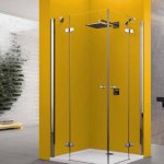 Novellini BRERA LITE A Kabina prysznicowa narożna 85x85 cm Chrom BRLTA85L-1K