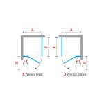 Novellini BRERA LITE F Ścianka boczna do kabiny 110 cm Chrom BRLTF110-1K