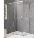 Novellini KALI AH Kabina narożna z drzwiami przesuwnymi 72,5-74 cm Srebrna KALIAH71L-1B