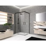 Novellini KALI AH Kabina narożna z drzwiami przesuwnymi 82,5-84 cm Czarny KALIAH81L-1H
