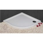 Novellini KALI R Brodzik akrylowy półokrągły 80x80 cm Biały MNQ806-30