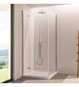 Novellini NH F Ścianka prysznicowa boczna 100 cm Czarny mat NHF100-1H