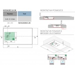 Novellini Novosolid Brodzik prostokątny 120x80 cm czarny NOS120804-28