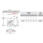Novellini Olympic Plus Brodzik prostokątny z syfonem w komplecie 120x80 cm biały OL801204-30