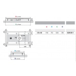 Novellini Olympic Plus Brodzik prostokątny z syfonem w komplecie 120x80 cm biały OL8012011-30