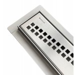 Novellini Onda Odpływ liniowy 70 cm Chrom szczotkowany NDO070-K