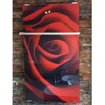 Novellini Sole Grzejnik dekoracyjny/łazienkowy szklany 1050x600 mm dekor róża SOLT6010N0041