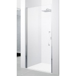 Novellini Young 2.0 1B Drzwi do wnęki jednoskrzydłowe 80 cm profil chrom Y21B77-1K